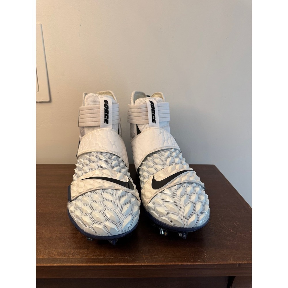 Nike Force Savage Elite 2 Football Cleats White/Navy Men's Size 17 NEVER WORN - Picture 2 of 9